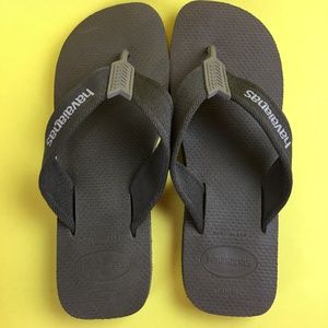 Men's Havaianas Woven Brown Flip Flops